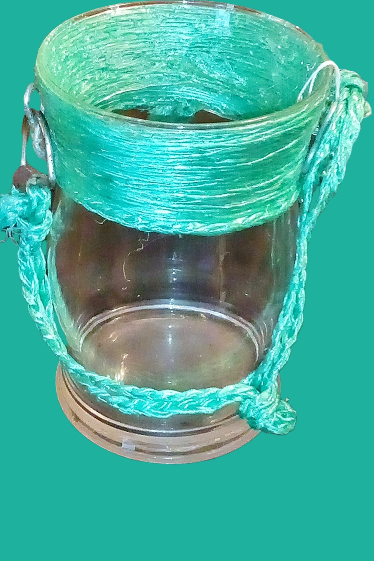 Decorated Glass Jar